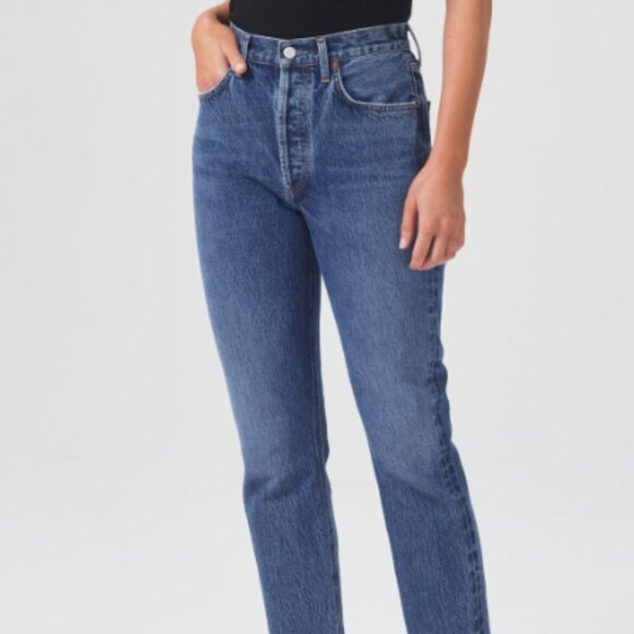 AGOLDE High Rise Straight Crop - Picture 3 of 7